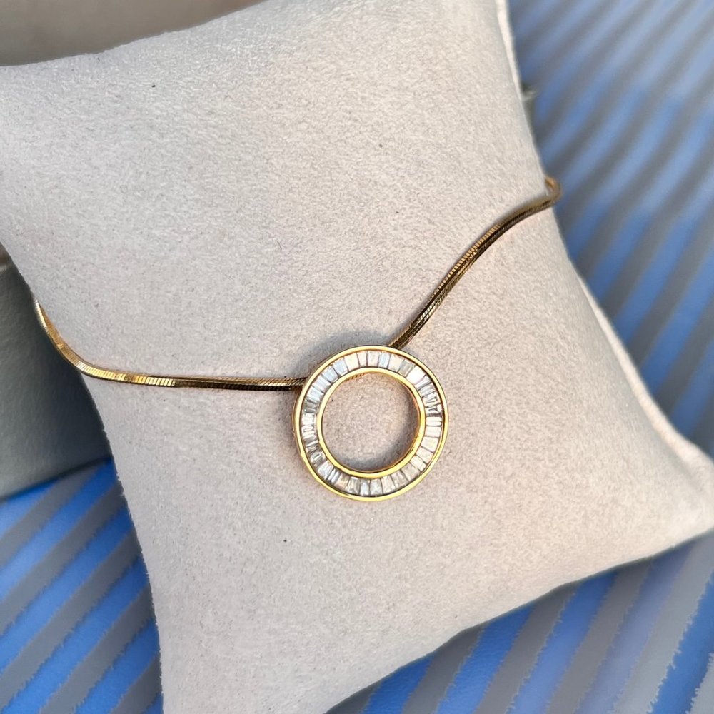 SOLD!! Bony Levy Circle of Life Diamond & 18k Gold Pendant Necklace